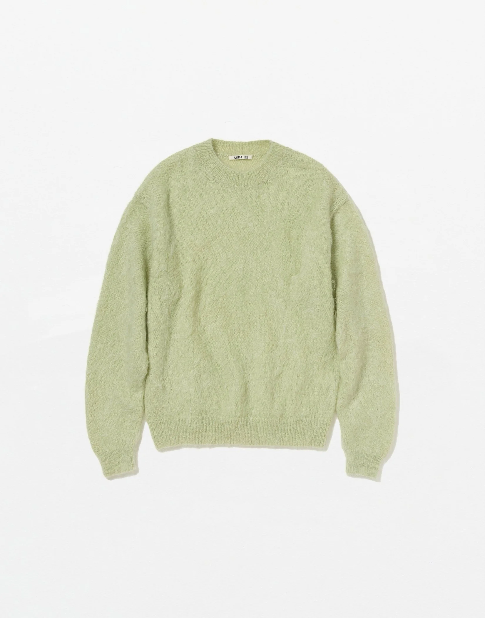 Auralee - BRUSHED SUPER KID MOHAIR KNIT PULLOVER (LIGHT KHAKI